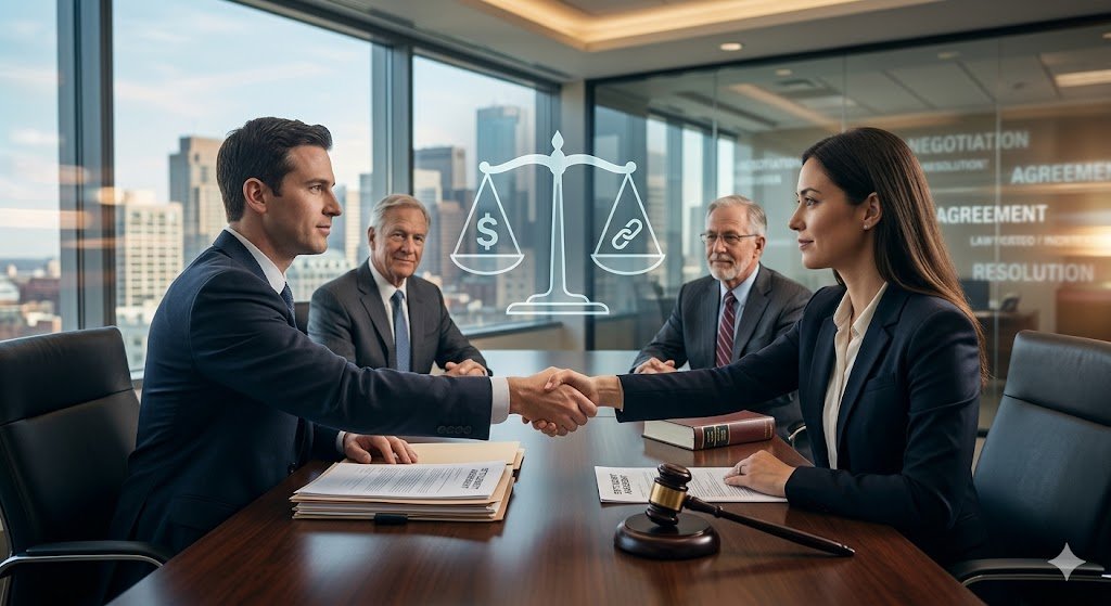 The Strategic Executive’s Guide to Commercial Litigation and Settlement in the U.S. For modern enterprises, legal disputes are no longer just hurdles—they are strategic business risks. As the complexity of the U.S. commercial environment grows, the ability to pivot from aggressive litigation to a Strategic Settlement Agreement can be the difference between a minor operational expense and a multi-million dollar liability. The Paradigm Shift: Litigation as a Business Risk Traditional litigation in the United States is often categorized by unpredictable outcomes, escalating legal fees, and the permanent loss of control over public information. When companies face a high-stakes commercial dispute—whether it involves breach of contract, intellectual property (IP) conflicts, or shareholder derivative suits—the most sophisticated executive teams are opting for proactive risk management. Why "Settling" is Now a Competitive Advantage Financial Predictability: By choosing a negotiated settlement, companies can avoid the "wildcard" nature of jury trials and cap their exposure early. Reputation Defense: Utilizing Confidentiality Agreements (NDAs) prevents discovery materials from entering the public domain, effectively shielding the company's brand and intellectual property. Operational Continuity: Legal departments that prioritize Alternative Dispute Resolution (ADR) allow business units to continue focusing on growth rather than the distraction of multi-year court proceedings. Essential Components of High-Impact Settlement Agreements To ensure that a settlement serves the corporation’s long-term interests, legal counsel must integrate the following into the agreement structure: Comprehensive Release of Claims: A broad, well-drafted release is essential to ensure that the dispute remains resolved permanently, protecting both the parent company and its subsidiaries from related follow-on lawsuits. Creative Mediation Solutions: Corporate mediation allows for outcomes that a judge cannot legally mandate, such as cross-licensing of technologies, future supplier agreements, or joint venture restructuring. Fiscal Alignment: Structured payments and settlement terms must be rigorously reviewed by both tax and financial reporting departments to ensure alignment with corporate fiscal goals. The SEO-Driven Strategy for Legal Departments For firms looking to optimize their legal presence, understanding how commercial litigation keywords interact with the demand for Alternative Dispute Resolution (ADR) is critical. By positioning the firm as a thought leader in Strategic Legal Settlements, you not only resolve existing disputes but also signal strength and operational wisdom to stakeholders and investors. Ready to Align Your Legal Strategy with Your Corporate Objectives? Effective settlement negotiation is an intersection of law and business acumen. If your organization is navigating a complex commercial conflict, it is time to reassess your strategy to ensure it protects your bottom line. [Discussion Question: How does your organization weigh the decision between pushing for a courtroom win versus securing a strategic settlement?] Disclaimer: This content is for professional educational purposes and does not constitute formal legal advice. Please consult with corporate counsel regarding specific dispute strategies.