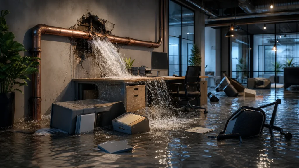 Pipe Burst Commercial Office Insurance: Claims Guide